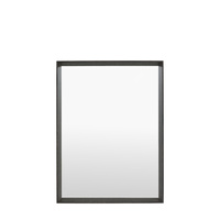 Ashbury Rectangle Mirror Black 800x60x600mm