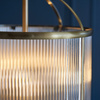 Lambeth Ribbed 4lt Pendant