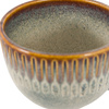 Organic Ridged Mug Stone (4pk) 145x110x80mm