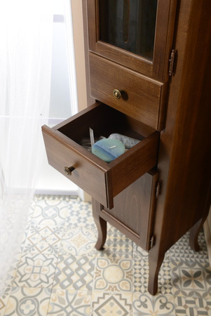 RETRO słupek wysoki 40x170x36cm, buk, prawa