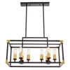 LAMPA WISZĄCA LOFT CZARNO-MOSIĘŻNA WALDORF W8