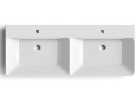 THALIE 120 umywalka meblowa podwójna 120x46cm, biała