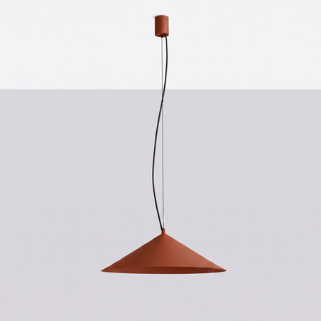 Lampa wisząca FINT ochra czerwona LED 3000K
