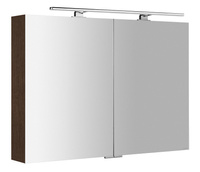 MIRRÓ szafka z lustrem z oświetleniem LED, 100x70x16cm, sosna rustykalna