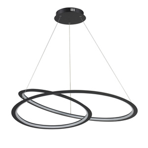Lampa wisząca SPIRELLO ledowa czarna 80 cm
