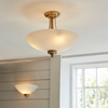 Welles 1 Wall Light Brushed Aged Brass