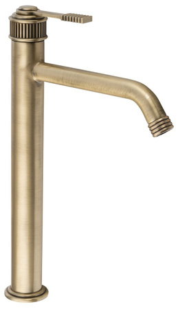 VERSI bateria umywalkowa, wysoka, z przedłużoną wylewką, brąz