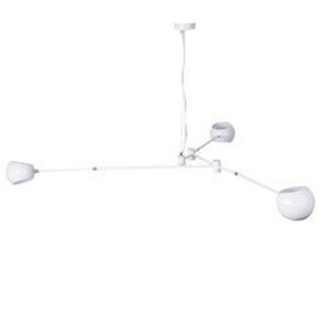 Lampa wisząca ASTRONOMY-3, 175 cm - biała
