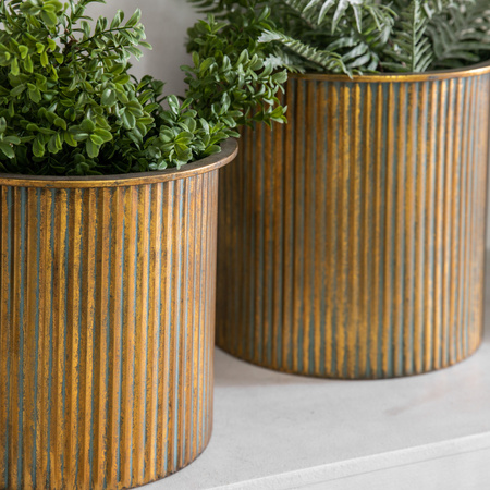 Evie Planter (zestaw 3 szt.) Verdigris/Bronze 235 x 225 mm