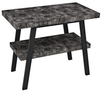 TWIGA konsola pod umywalkę 100x72x50 cm, czarny mat/kamień łupany