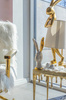 KARE lampa stołowa RABBIT 68 cm złota / biała