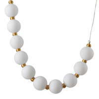 Lampa wisząca CORALLI S - LED, biało-mosiężna