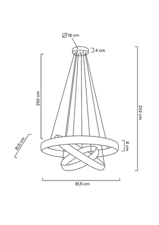 MOOSEE lampa wisząca LIBERTY TRIPLES złota