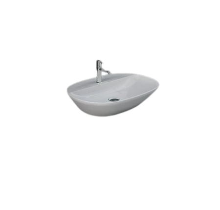 Zestaw DES Miska WC podwieszana z deską W/O i Umywalką Nablatową VARIANT owalną 60x42 cm biały połysk