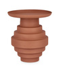 BIZZOTTO Stolik kawowy AMBA 35,5 cm – terracotta, stal malowana, nowoczesny design