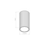 Plafon IVAR czarny LED 4000K