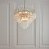 Toulouse 12 Pendant Light Clear Ribbed Glass