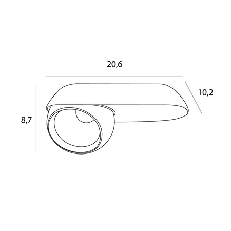 MAXLIGHT C0263 LAMPA SUFITOWA ZEUS 10W BIAŁA
