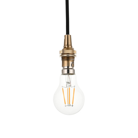 Eltham 1 Pendant Light Brushed Aged Brass/Black