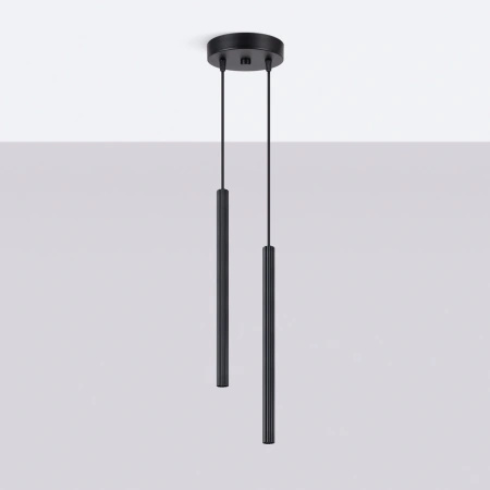 Lampa wisząca ARCHE 2P czarna