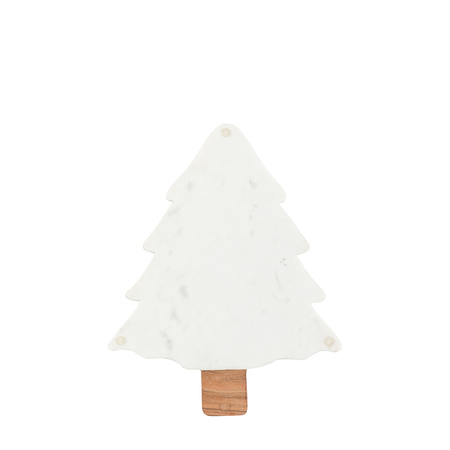 Christmas Tree Serving Platter Marble 410x33x15mm