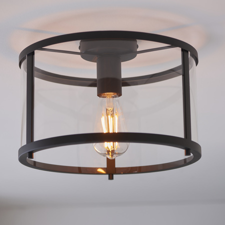 Hopton 1 Ceiling Light Black