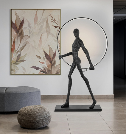 MOOSEE lampa podłogowa HUMAN ROUND        włókno szklane