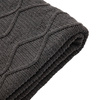 Chenille Cable Throw Grey 1300x1700mm