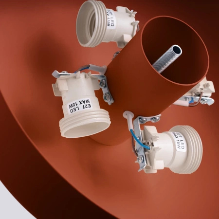 Plafon OMIQ ochra czerwona