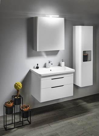 ELLA szafka umywalkowa 76,5x50x43cm, 2 szuflady, biała