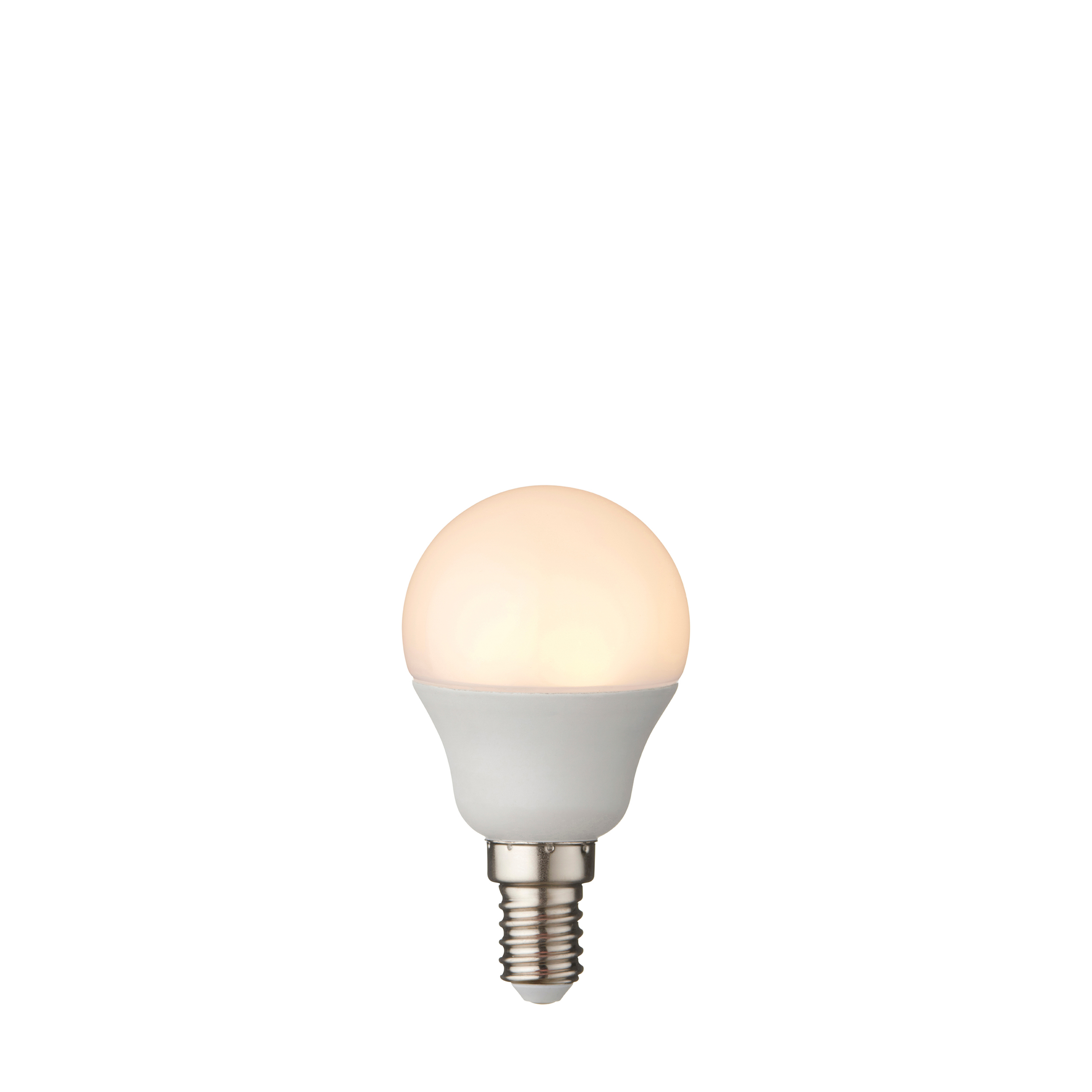 Żarówka LED – ciepła biel, 4.9W LED E14 ciepła biel, 2700 K, 4,5 × 4,5 × 8,2 cm