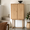 Craft Cocktail Cabinet Natural 850x450x1600mm