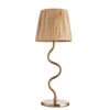 Wriggle Table Lamp Brushed Aged Brass