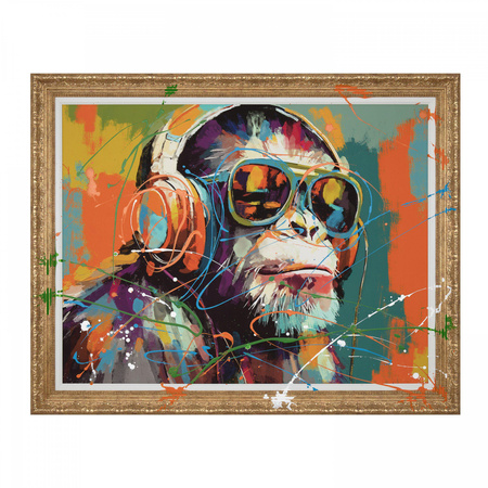 Chillin' Chimp Framed Canvas 970x34x770mm