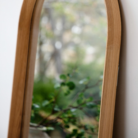 Helsinki Arch Leaner Mirror Oak 600x60x1600mm