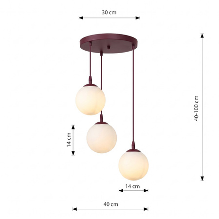 COSMO 3PREM BURGUNDY OPAL