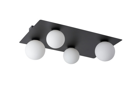 ARGON 4 prostokąt czarny plafon