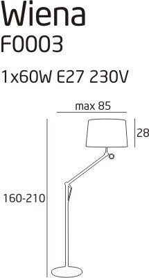 Wiena lampa podłogowa