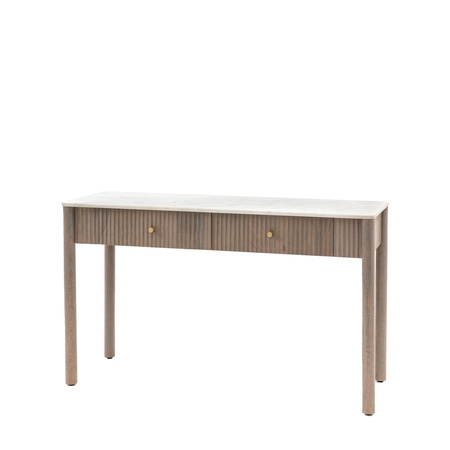 Marmo 2 Drawer Console 1300x450x750mm