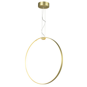 Lampa wisząca ACIRCULO 60 cm - zloty ring LED
