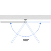 Elektryczny grzejnik łazienkowy CZARNY FUET Sensor 480x600 sterowanie dotykowe, regulator temperatury, Timer wyłączania