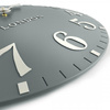 Arabic Wall Clock Flax Blue 20in