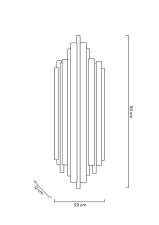 MOOSEE lampa ścienna HARMONIC złota