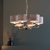 Highclere 6 Pendant Light Chrome 500-1855mm