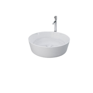 FEELING Umywalka slim nablatowa okrągła 42 cm biały mat (500)