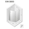 KABINA AVEXA PIĘCIOKĄTNA P 100x80x200 CZYSTE 6mm ACTIVE SHIELD