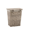 Lina Lined Laundry Basket Grey 420x340x550mm