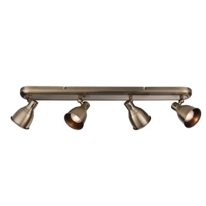 Lampa sufitowa Westbury – 4-punktowa, antyczny mosiądz, 65 × 8 × 15,5 cm