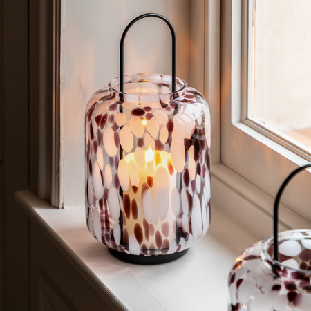 Confetti Candle Holder Brown 120x120x240mm