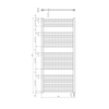DIRECT-E grzejnik elektryczny 450x1320 mm, 400 W, biały